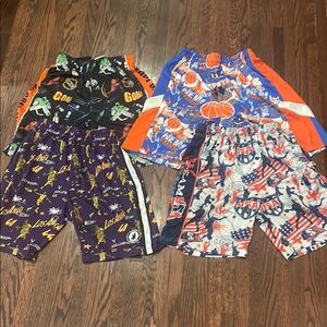 Set Of 4 Sports Themed Flow Society Shorts